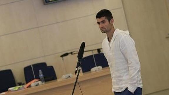 El etarra Beñat Aginagalde durante el juicio por el asesinato del concejal socialista.