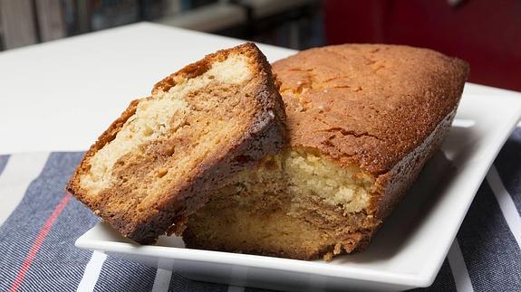 Blondie con cake de limón.