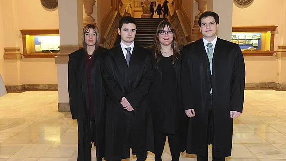 Cristina Olivera, Gorka Elguezabal, Lucía Román y Julen Tellería.