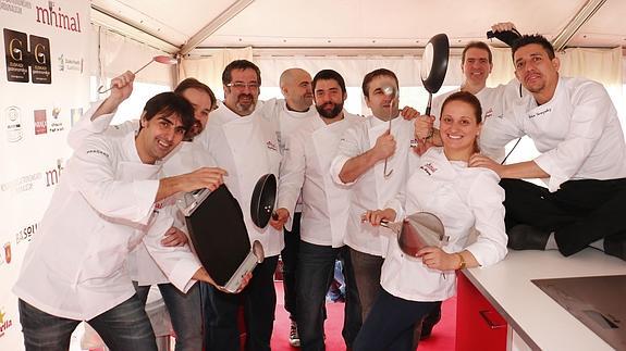 Chefs participantes en la II edición de las Jornadas de Cocina en Miniatura