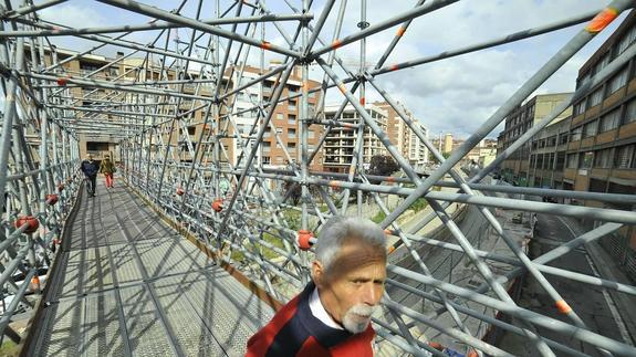 Imagen de archivo de las obras en el barrio de Irala.