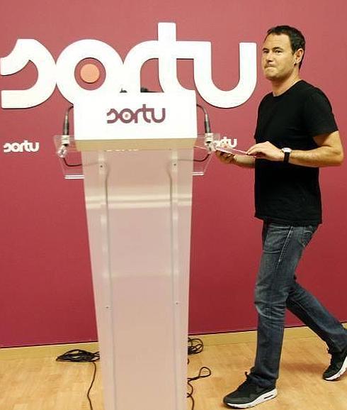 El presidente de Sortu, Hasier Arraiz.