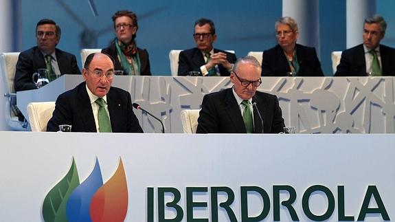 Ignacio Galán, en la Junta de accionistas de Iberdrola en Bilbao.