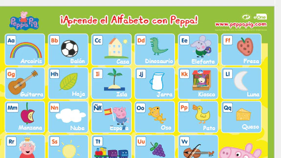 Una vez más Tumba humedad Peppa Pig: el juego en español para aprender el alfabeto | El Correo