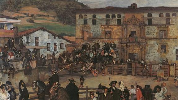 ‘Corrida de toros en Eibar, 1899’, una estampa de la tauromaquia retratada por Ignacio Zuloaga.