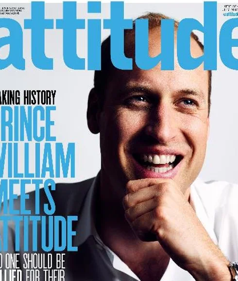 El príncipe Guillermo en la portada del próximo número de la revista Attitude.