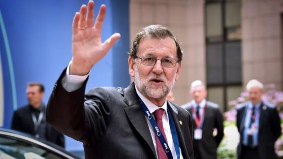 Rajoy viajó ayer a Bruselas para participar en la cumbre que analizará la salida de Reino Unido de la Unión Europea.