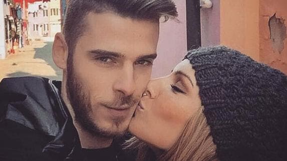 De Gea y Edurne, en una foto anterior a que saltara la polémica. 