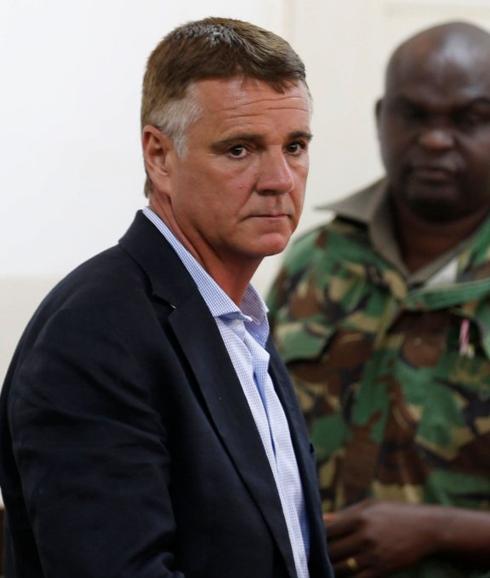 Alden durante su comparecencia ante la juez en Nairobi.