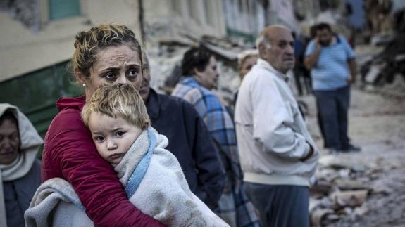Víctimas del terremoto.