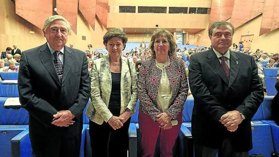 Juan José Zarranz, Teresa Sarobe, Irene San José y Manuel Sarasa.