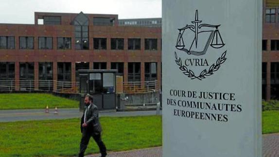 Entrada al Tribunal de Justicia de las Comunidades Europeas, en Luxemburgo.