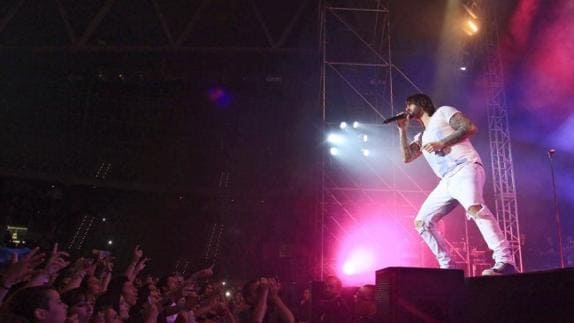 Melendi, en concierto en el multiusos vitoriano.