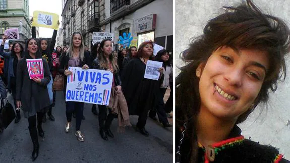 Protesta en Bolivia por el asesinato de la joven argentina Lucía.