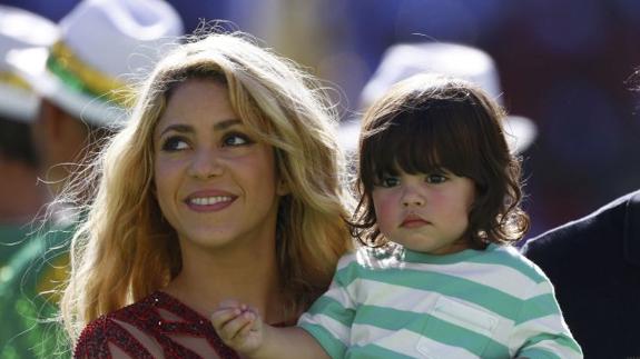 Shakira y su hijo Milan.