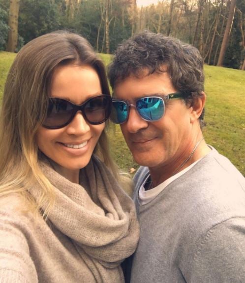 Antonio Banderas y Nicole Kimpel.