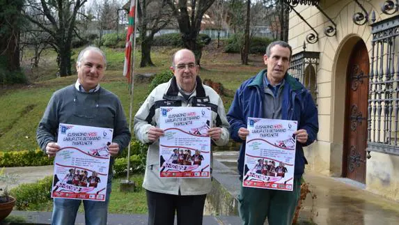 Presentación del campeonato de cross corto de Euskadi que se celebrará en Berriz por primera vez el domingo. 