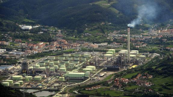 Vista de la fábrica.