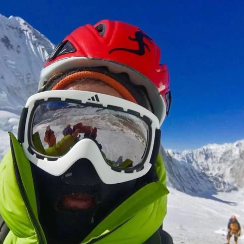 Alex Txikon, en un momento de su intento de ascensión al Everest. 