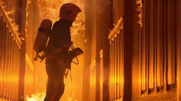 Los bomberos de Bilbao, en el nuevo videoclip de 'La Oreja de Van Gogh'