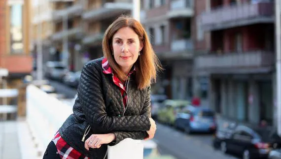 Mabel Palomo se muestra optimista al analizar la situación del comercio en Santurtzi. 