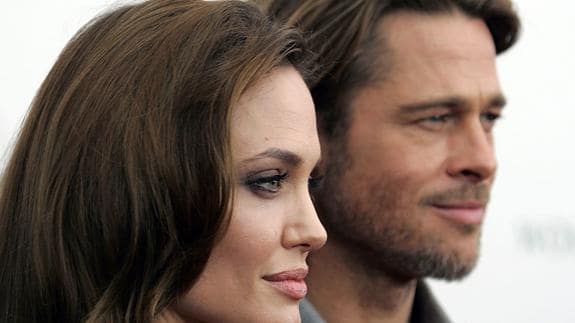 Jolie y Pitt cuando estaban juntos.