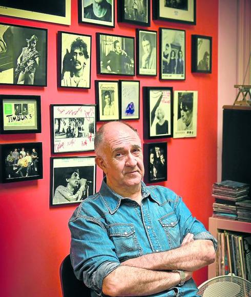 ‘Spasky’ lleva 30 años organizando conciertos, como el de Neil Young en Bilbao en 1987.