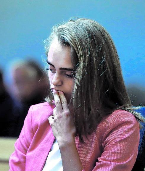 Michelle. La joven, en el juicio contra ella por homicidio involuntario.