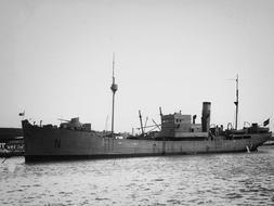 Fotografía del 'Bou Nabarra', un buque perteneciente a la Marina de Guerra de Euskadi hundido en la Guerra Civil. /Archivo
