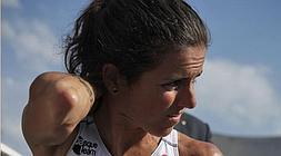 Virginia Berasategui, en el triatlón de Bilbao. /G. Barnuevo