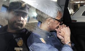 Garzón, poco antes de presentarse ante el juez./ AFP