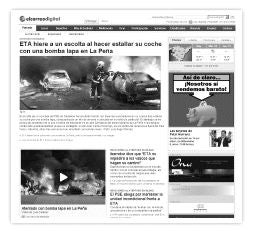 La noticia y las imágenes, primicia en El Correo Digital