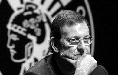 PENSATIVO. Mariano Rajoy, durante un acto de lectura de 'El Quijote', el miércoles, en Madrid. / EFE