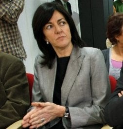 Idoia Mendia, en la sede del PSE en una imagen de enero. / M. ATRIO