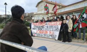 Una de las protestas llevadas a cabo por los empleados del establecimiento. ::                             BORJA AGUDO