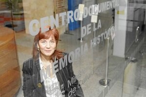 María José Turrión entró en el antiguo Archivo de la Guerra Civil como técnica en microfilmes. ::                             M. BARROSO
