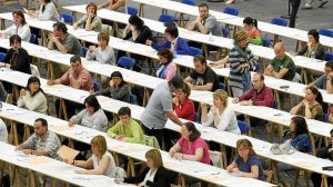 La última Oferta Pública de Empleo para acceder a la red educativa vasca se celebró en junio de 2009. ::                         PEDRO URRESTI