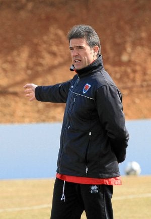 Gonzalo Arconada, durante su etapa al frente del Numancia. ::                         MIKEL FRAILE