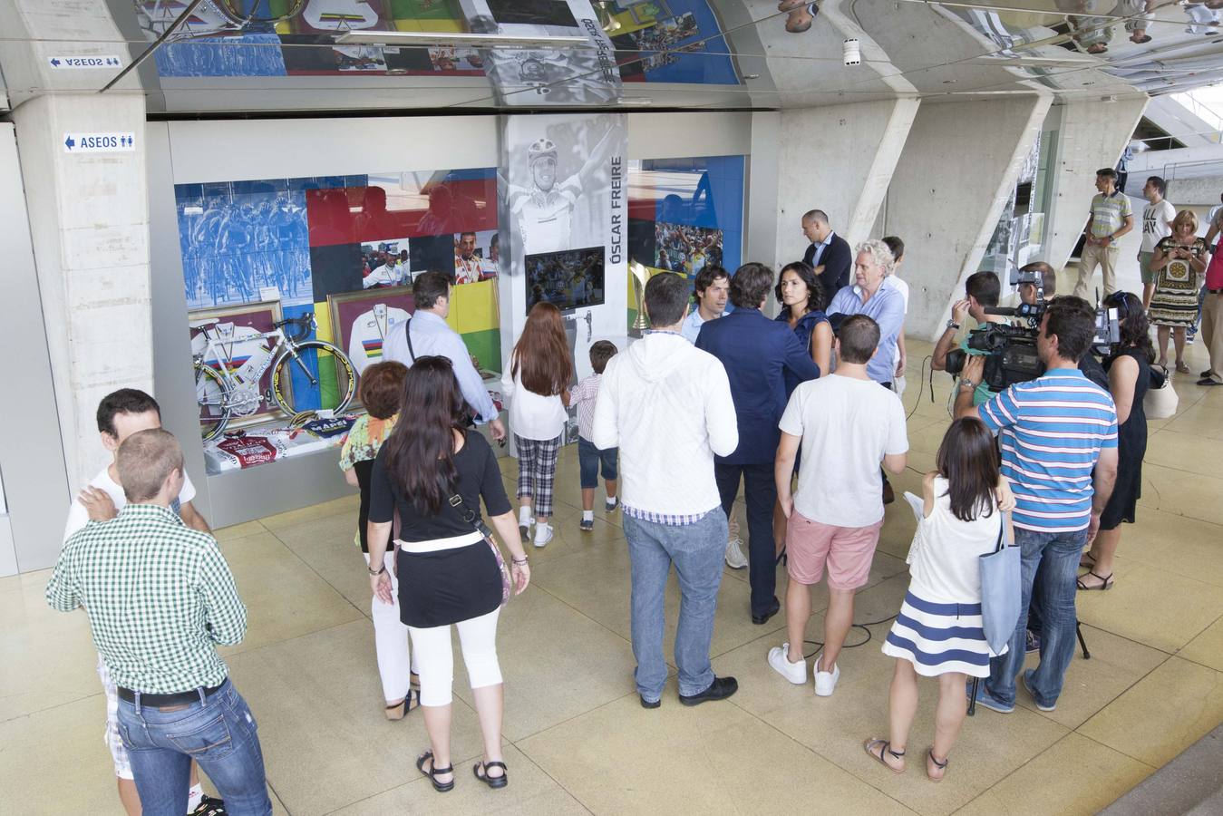 Oscar Freire en el Museo del Deporte