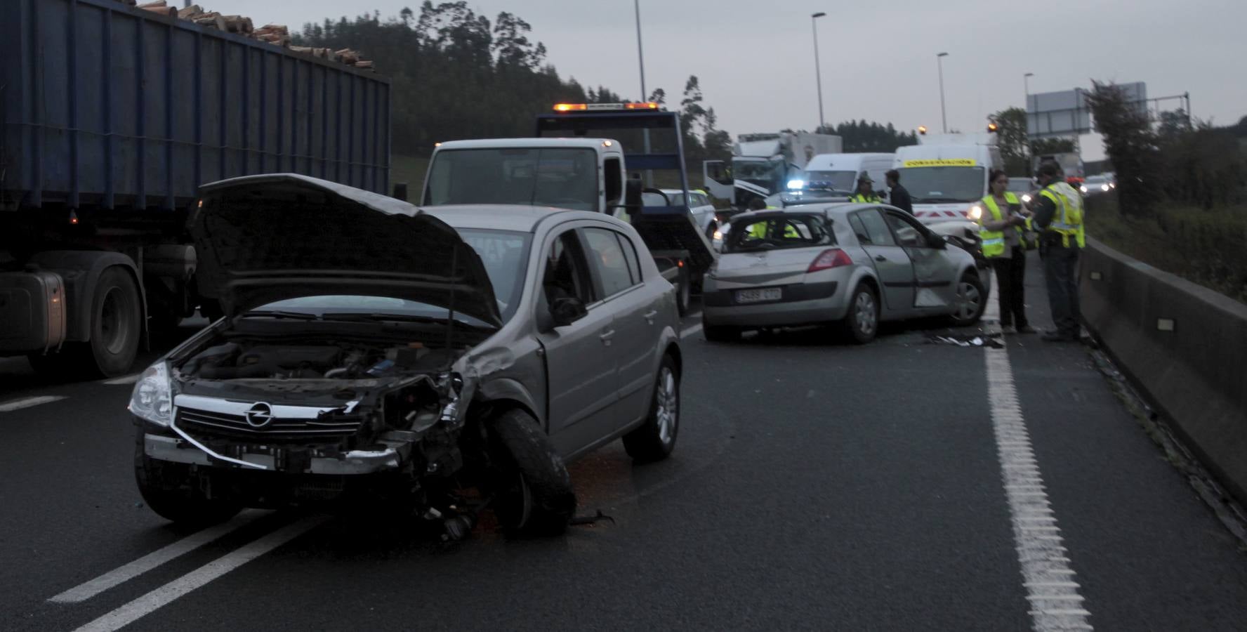 Colisión múltiple en Ambrosero