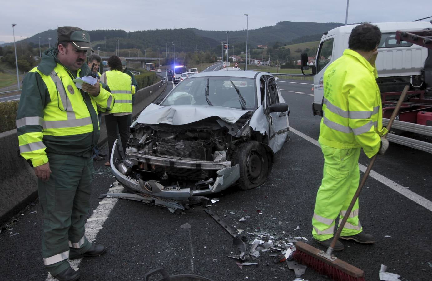 Colisión múltiple en Ambrosero