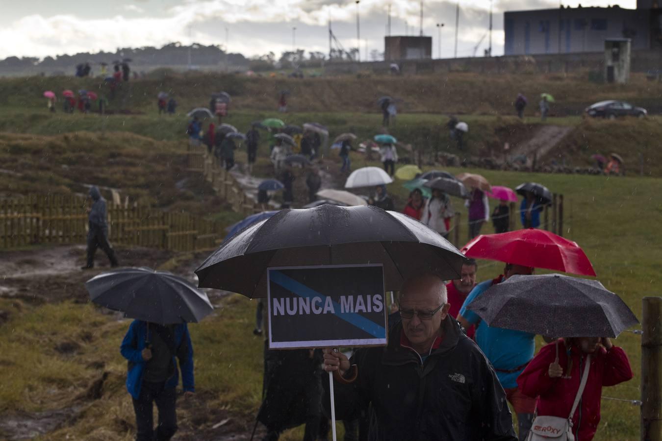 Marcha en defensa de la senda costera de Santander