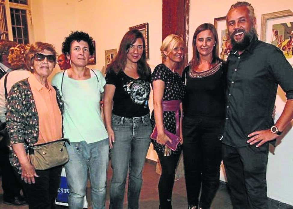 Mili Ponce, Ana Ivars, Mª San Segundo, Rosa Turkita, Eva Fernández y Omer Ilksen.