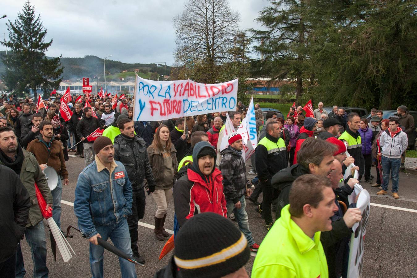Manifestación en Renedo