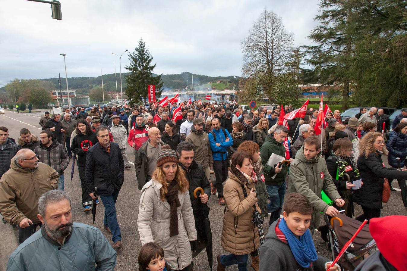 Manifestación en Renedo