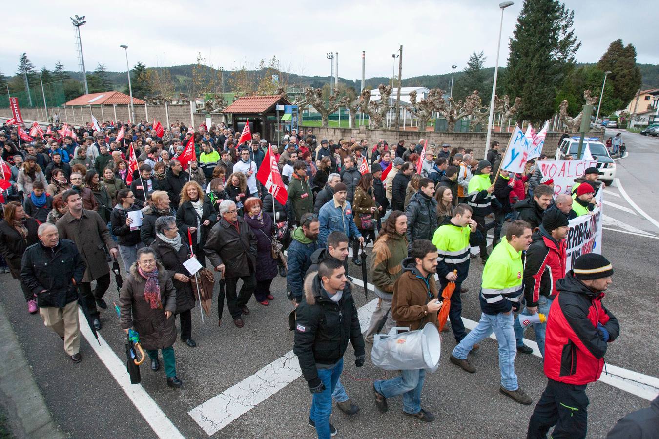 Manifestación en Renedo