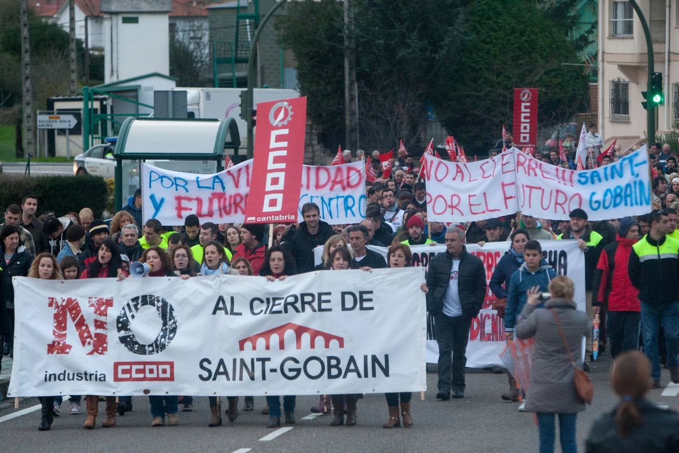 Manifestación en Renedo