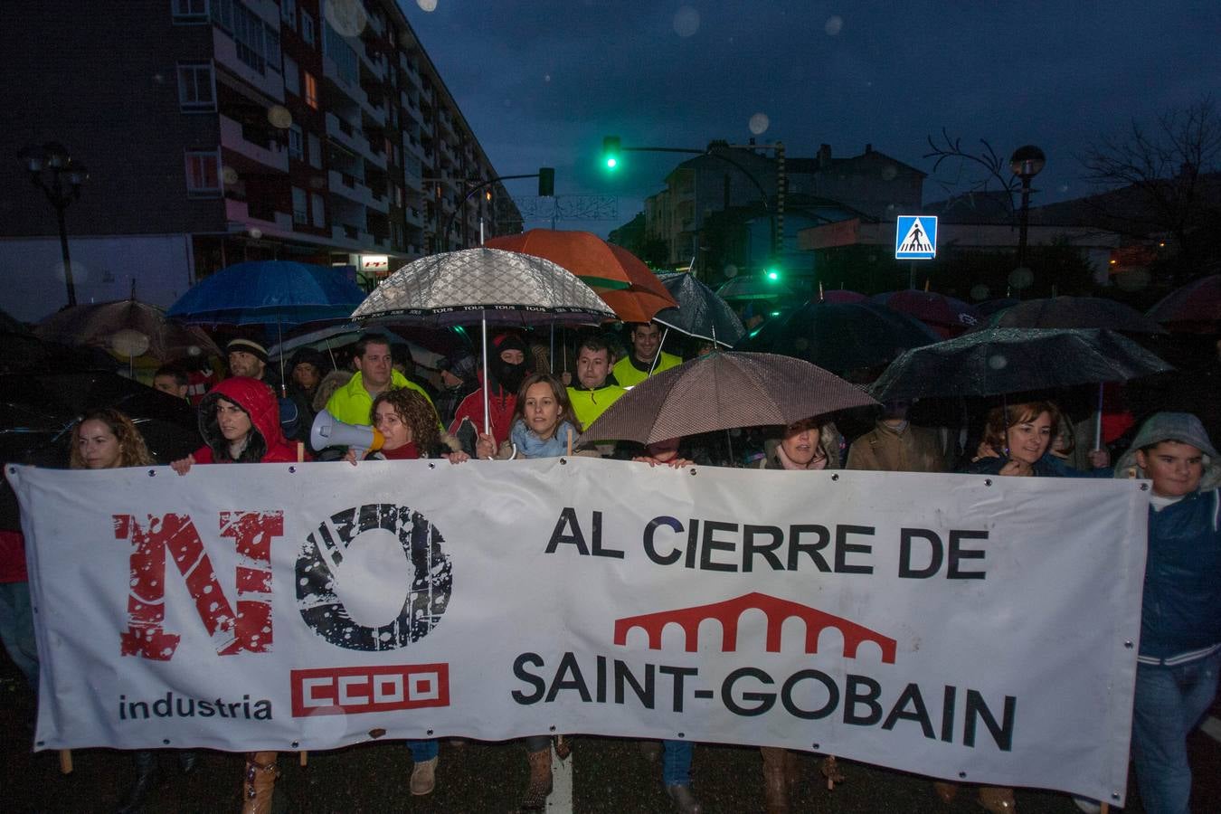Manifestación en Renedo