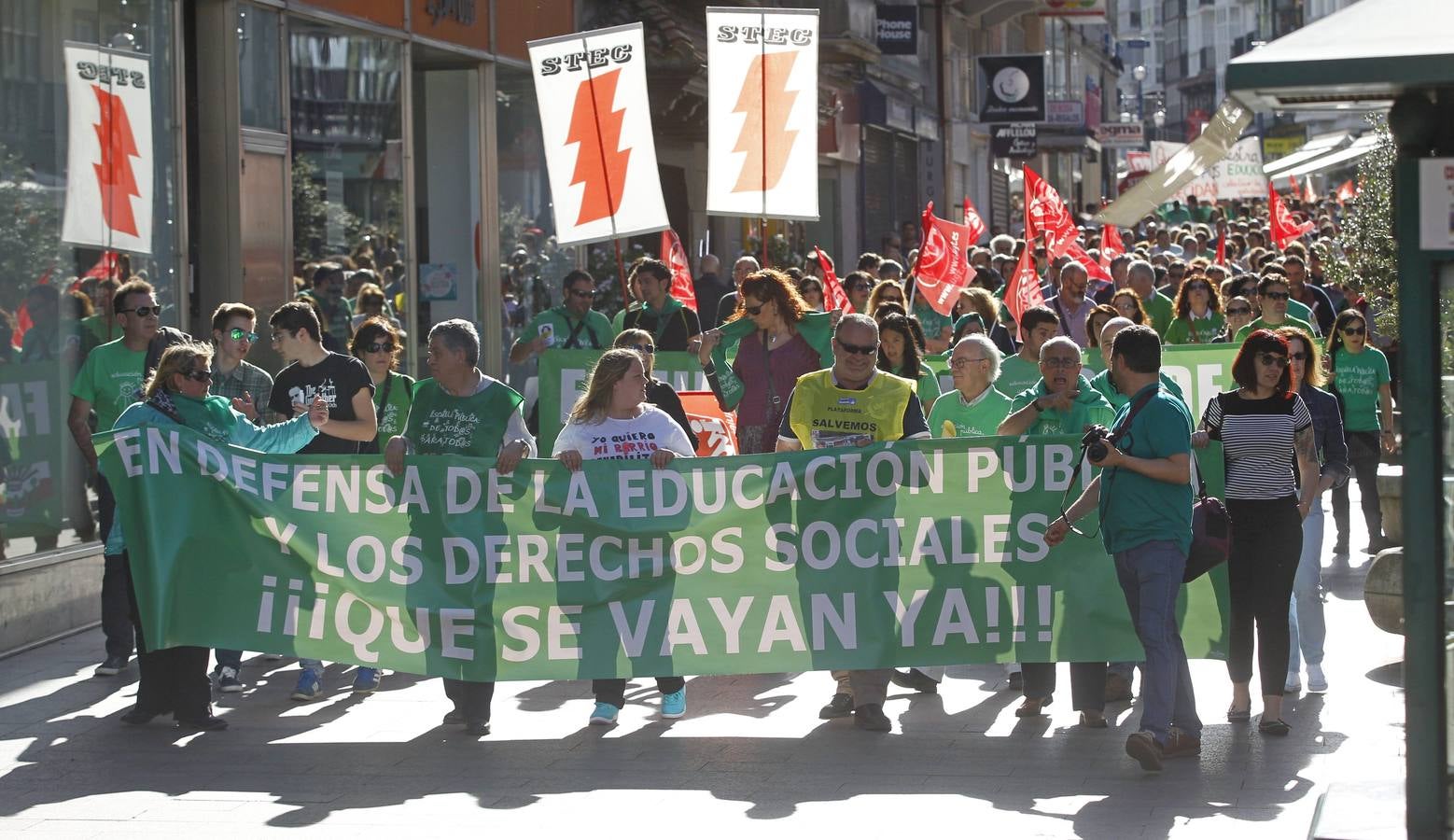Manifestación en Santander contra las políticas del Gobierno
