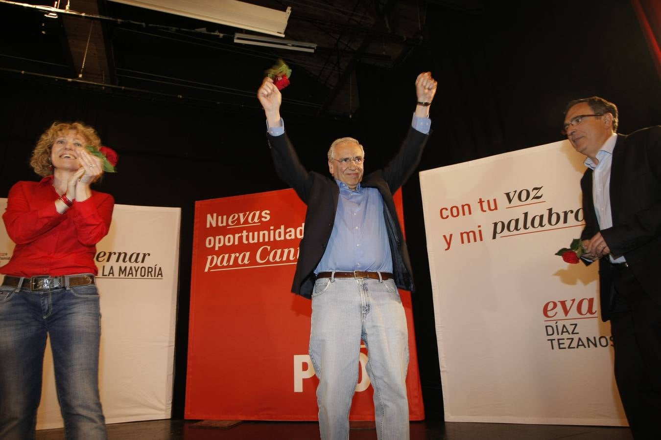 Mitin de Alfonso Guerra en Torrelavega